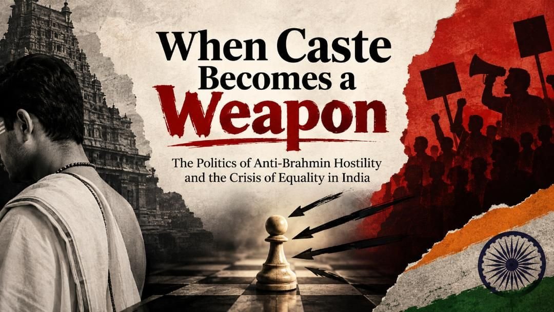 When Caste Becomes a Weapon: The Politics of Anti-Brahmin Hostility and the Crisis of Equality in India