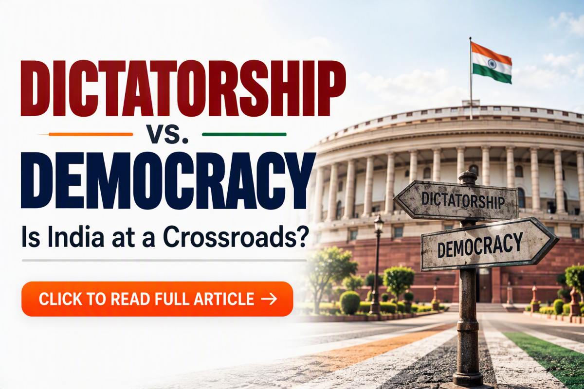 Dictatorship vs. Democracy: Is India at a Crossroads?