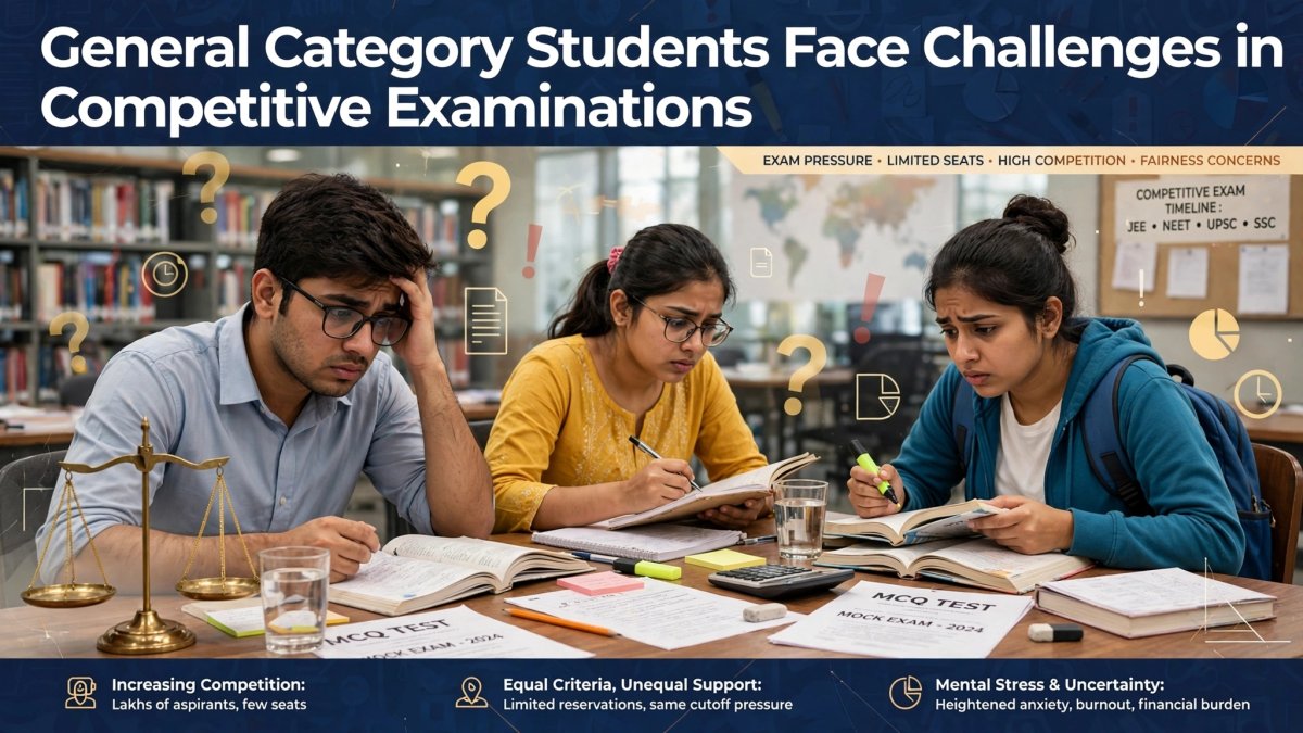 General Category Students Face Challenges in Competitive Exams
