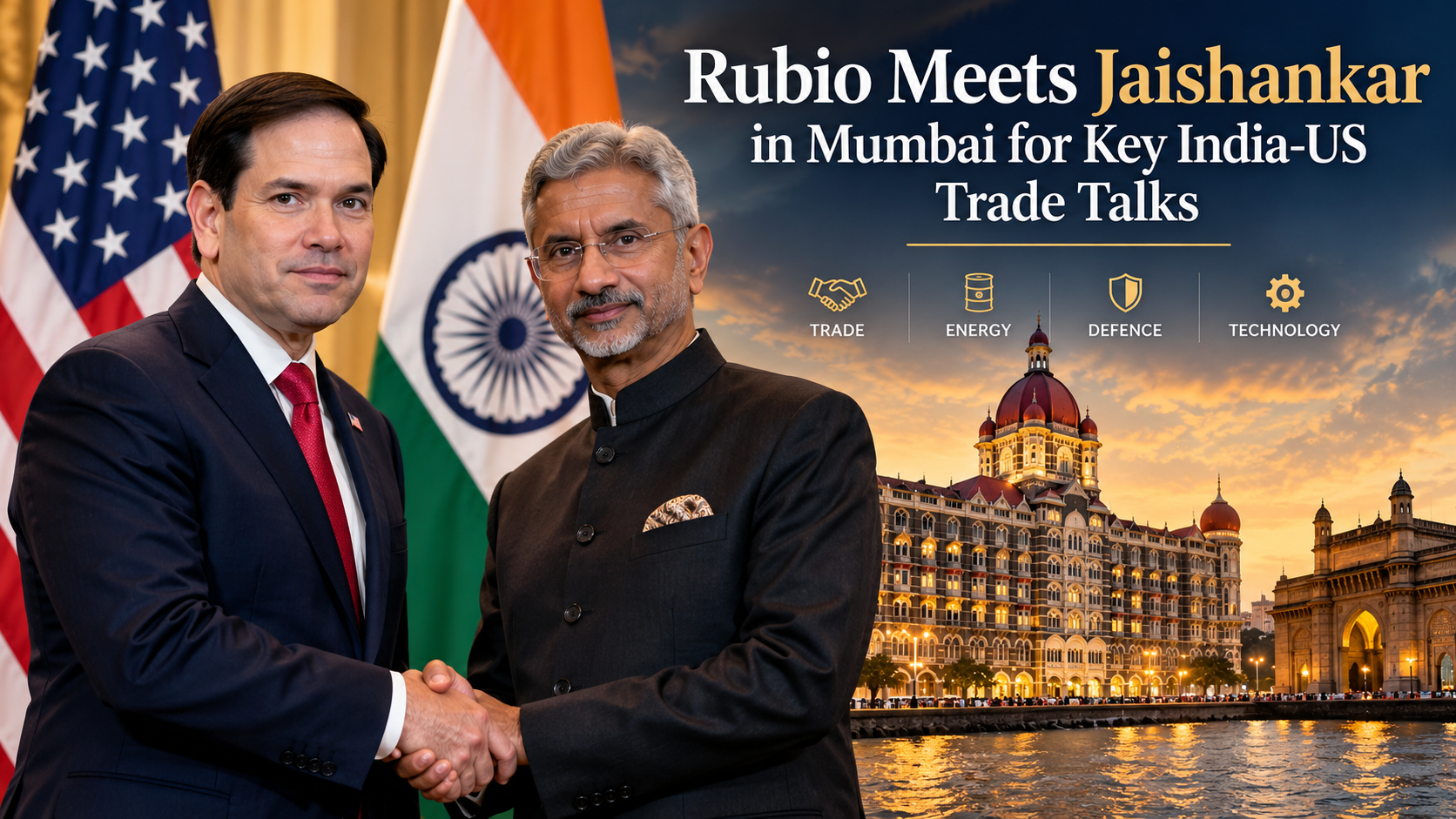 Rubio Meets Jaishankar in Mumbai for Key India-US Trade Talks